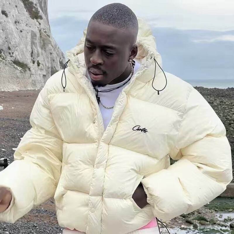 Corteiz Down Jacket Hooded Warm Jacket Loose UKDRIPDRILL European and American Stars Street Hip Hop
