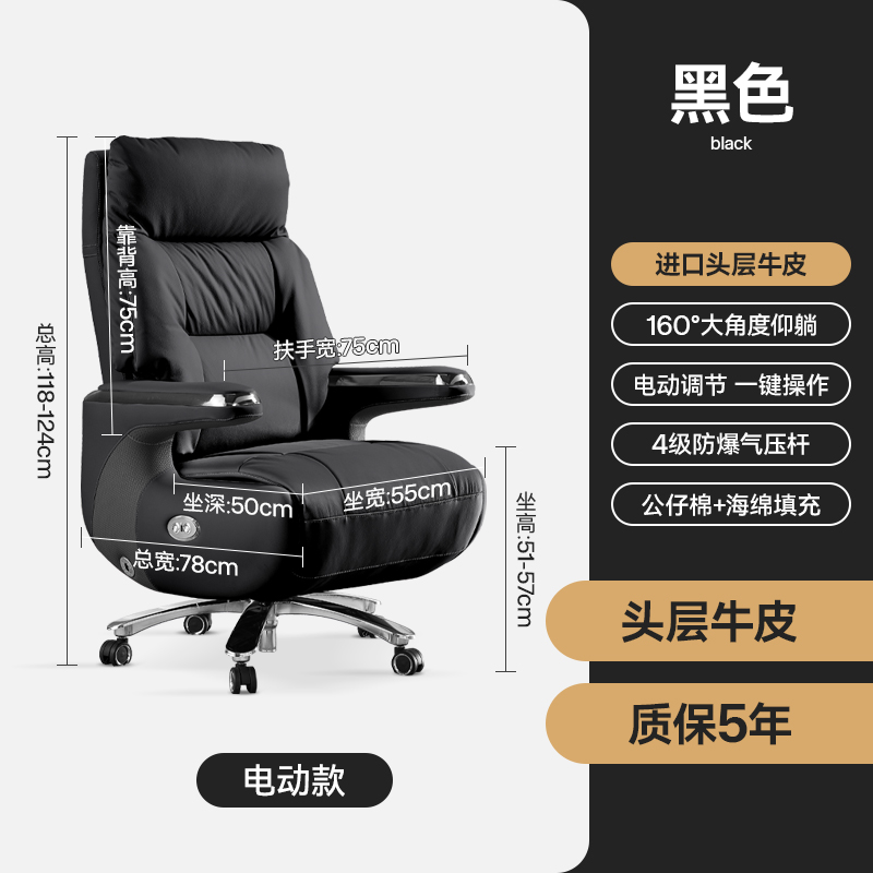 2313 Modern Black First Layer Cowhide[Single Motor Electric Actuator with Level 4 Gas Explosion-Proof Rod]In Stock