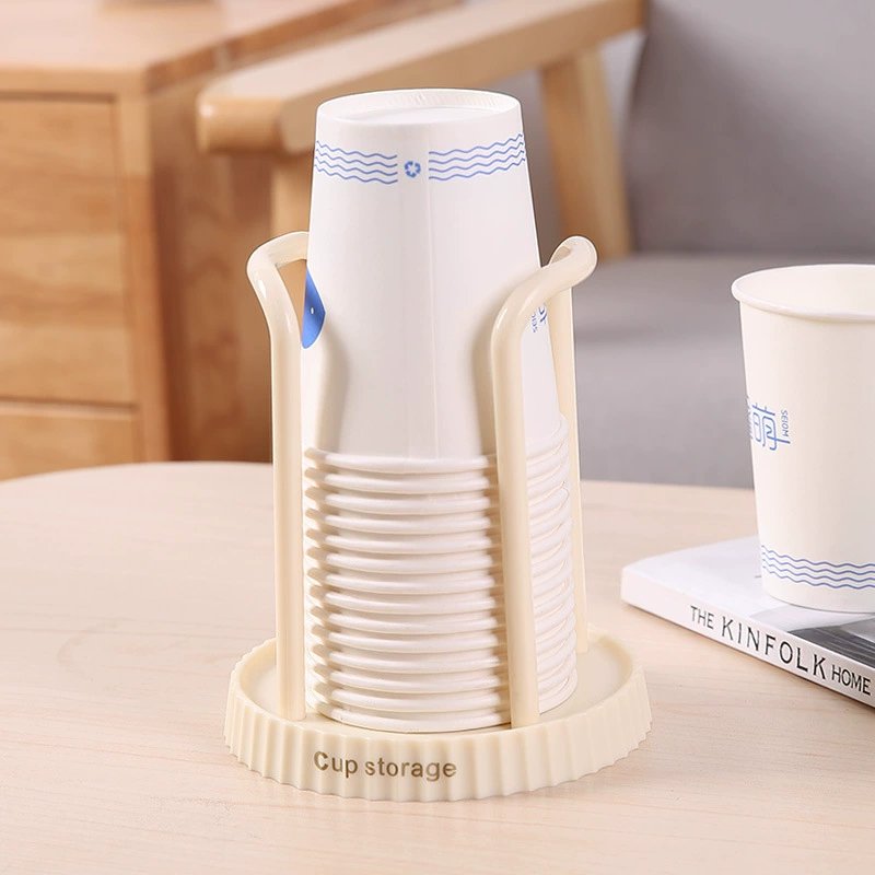 Disposable cup holder automatic cup device free hole wall -mounted paper cup frame commercial drinking machine storage rack
