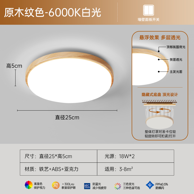 e-log-white light-aisle 25cm full spectrum Ra &ge; 97 high quality eye protection light source 