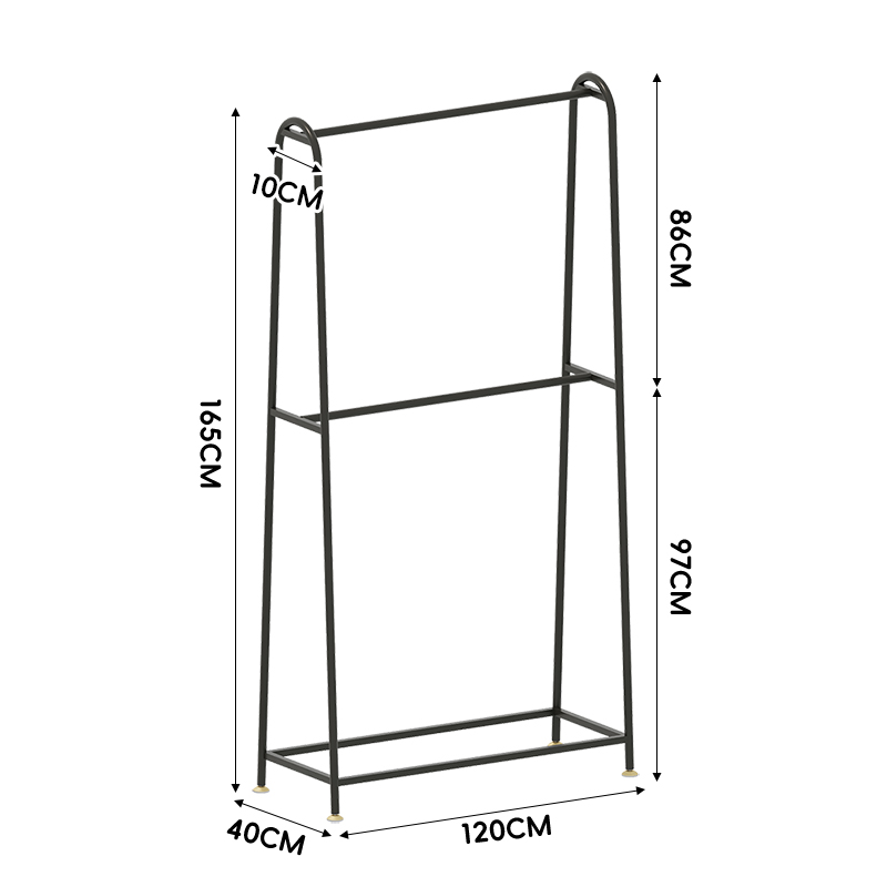 Elegant Black-Double Layer-120Cm