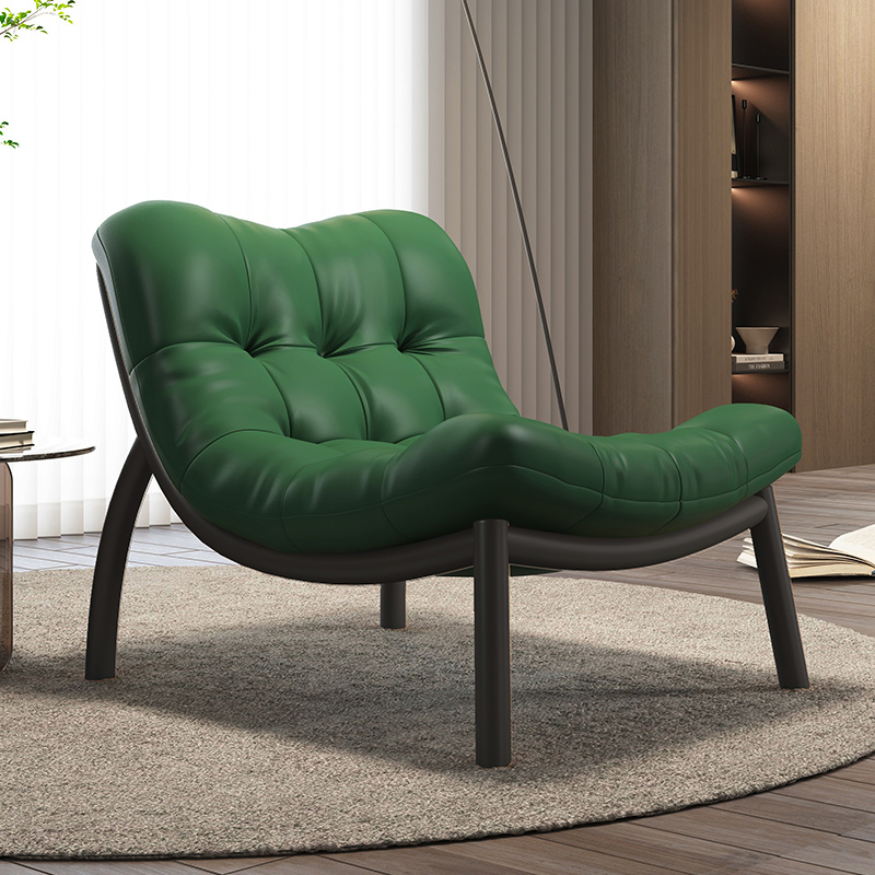 Green Leather + Painted Frame