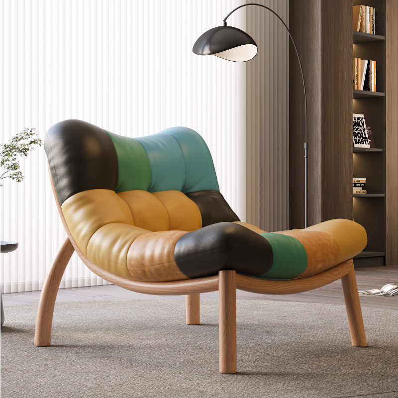 Colorful Leather + Wood Grain Paint Frame