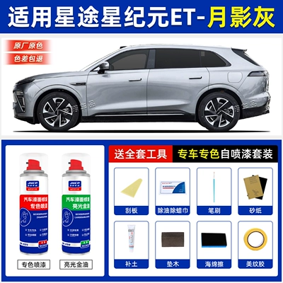 Avtomobil boya qələmləri touch-up paint pen, Cangling Green self-spray - moon-shadow-gray-special-color-self-painting-kit