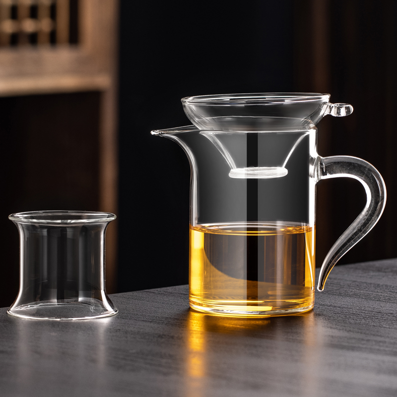 Transparent Handle Fair Cup + Tea Drain
