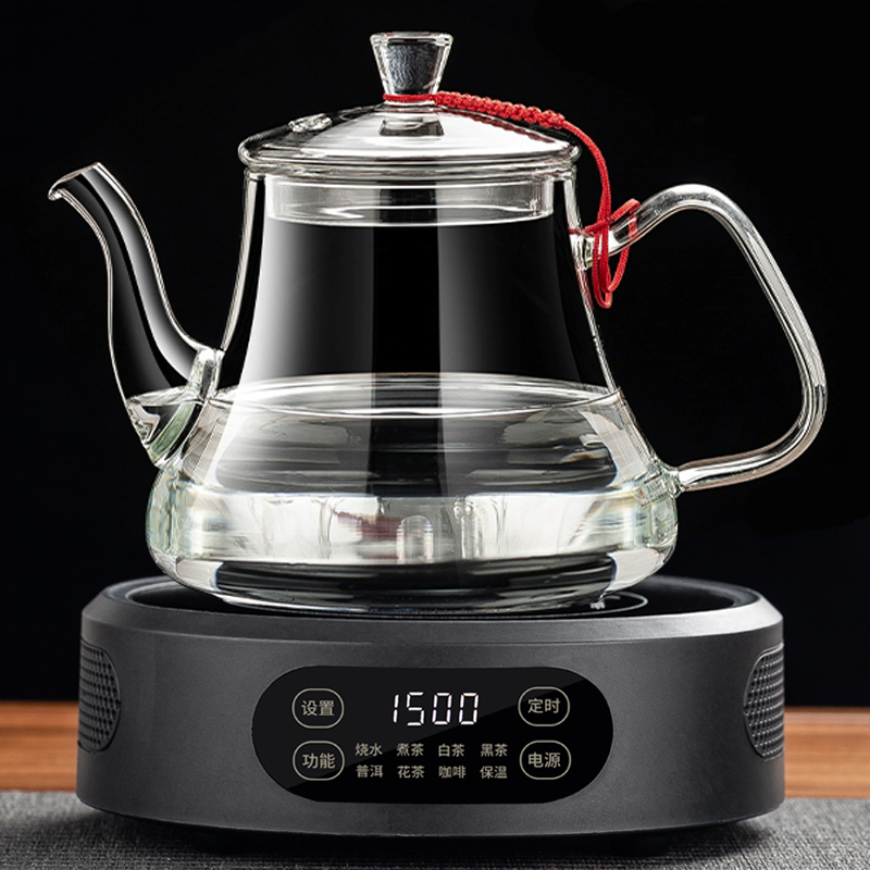 A kettle 1.1L (special for boiling water) + black electric ceramic stove 