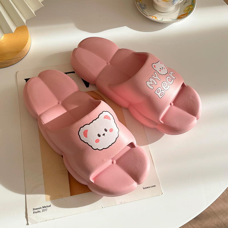 Pink [Little Bear Grid Style]ღ[Breathable and No Smelly Feet]