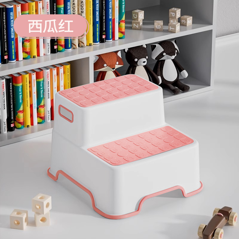 Watermelon Red[Double Layer Thickened Children's Anti-Slip Stool]
