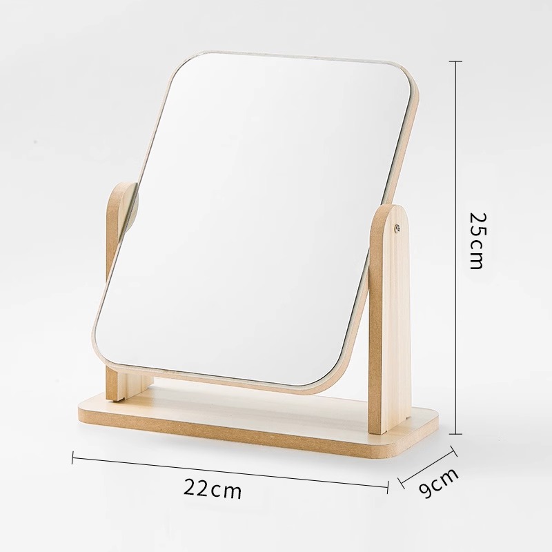Large Rotating Mirror[Ultra-Clear Mirror, Rotatable Design, Stable Bottom Seat]