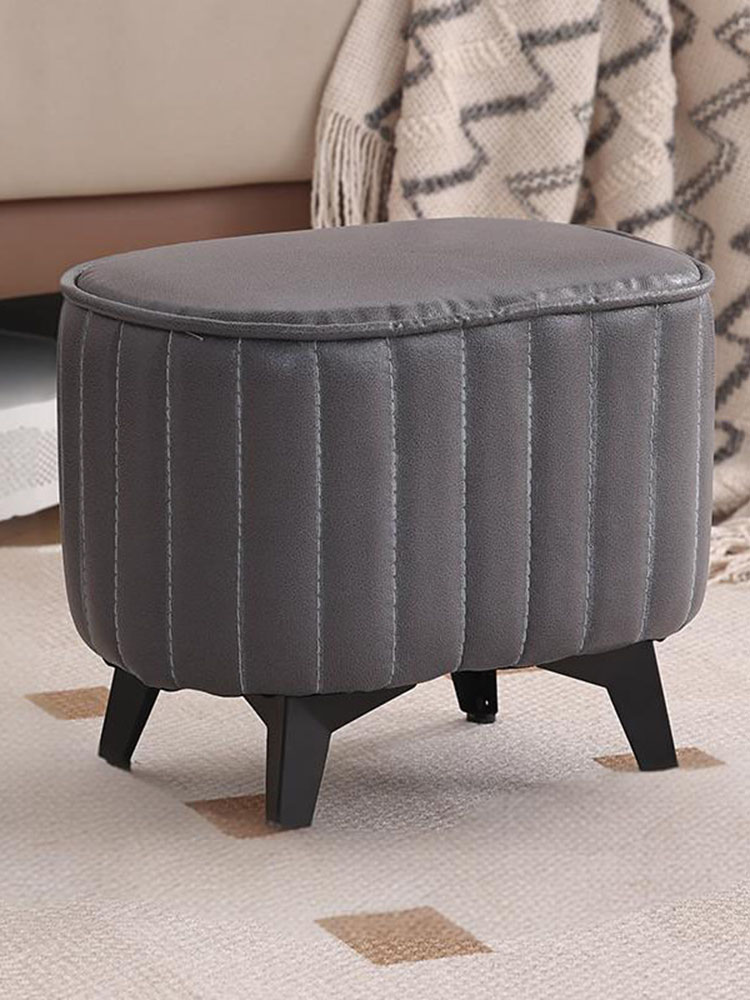 Oval Stool Gray