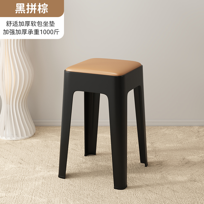 Coffee and Black[Reinforced Long Fiberglass-Thick Soft Cushion]Load Capacity 400kg
