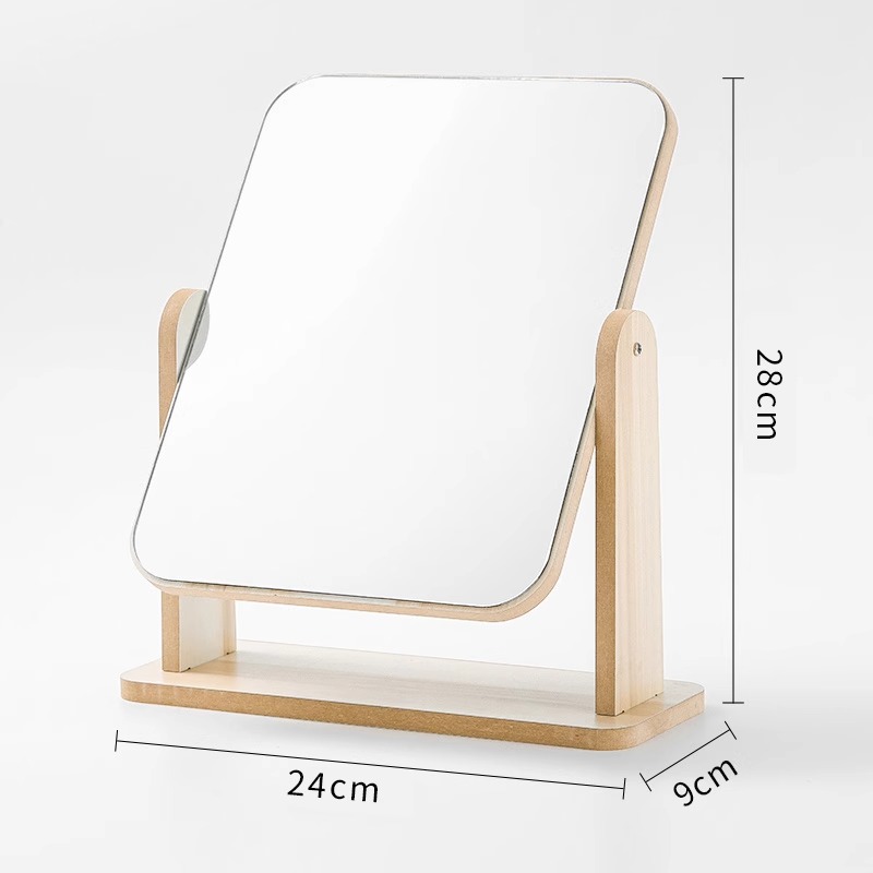 Extra Large Rotating Mirror[Ultra-Clear Mirror, Rotatable Design, Stable Bottom Seat]