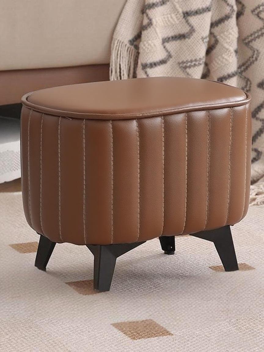 Oval Stool Brown