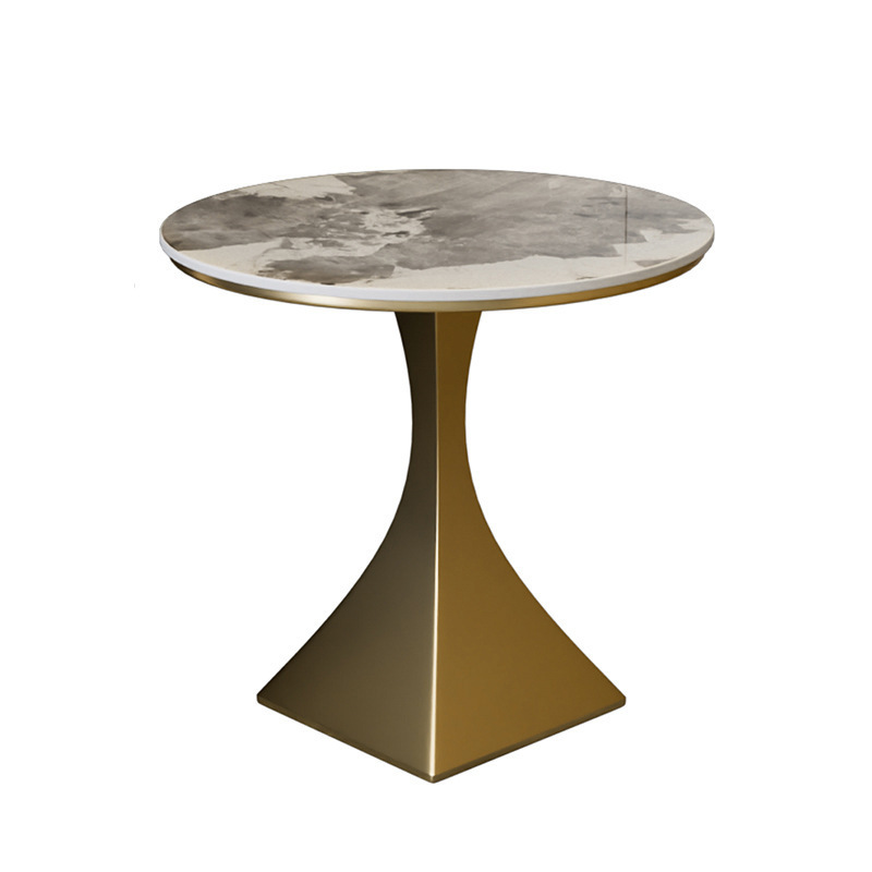 Gold[Countertop 50×55 High]+Glossy Snow Mountain White Rock Slab