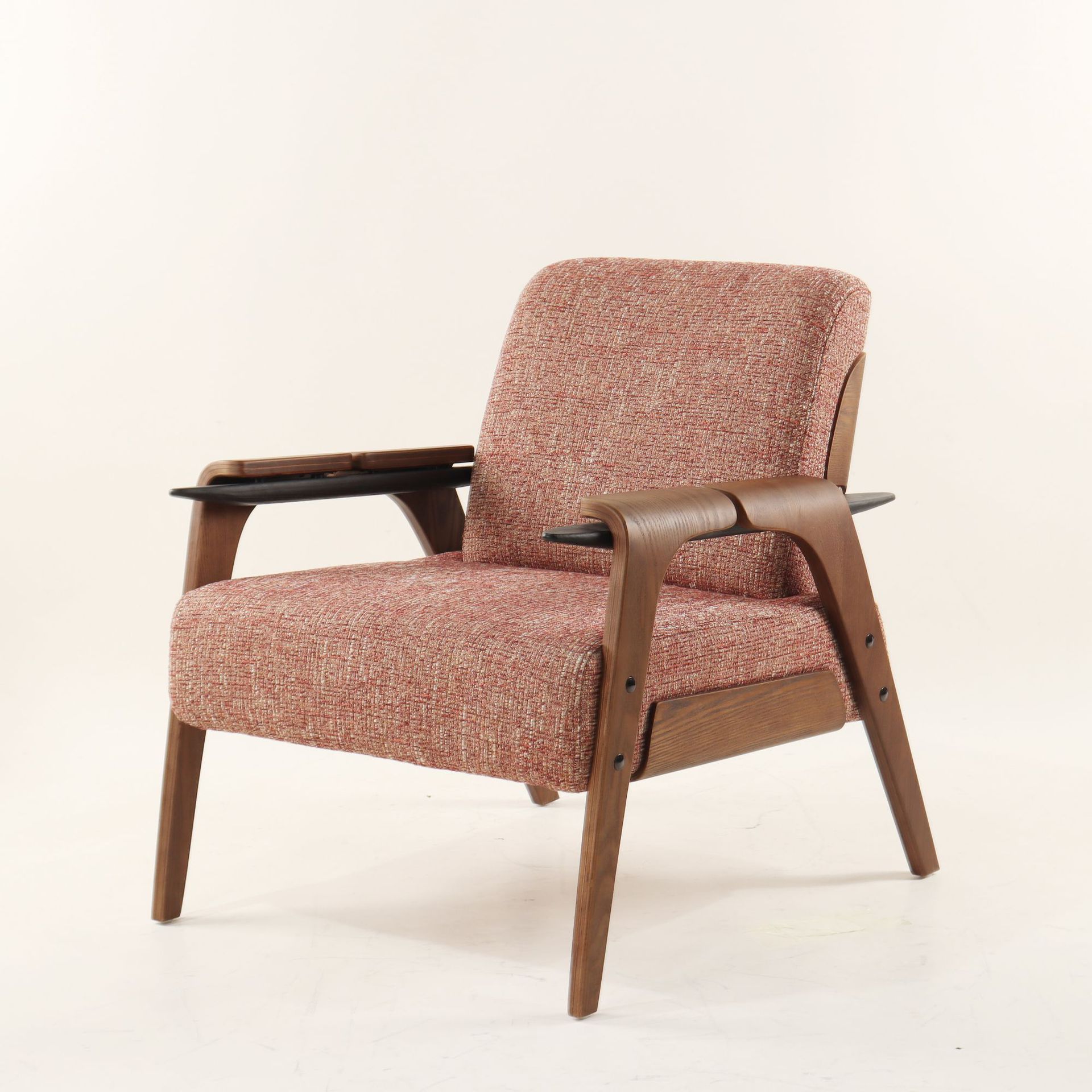 Dark Pink + Walnut Shelf