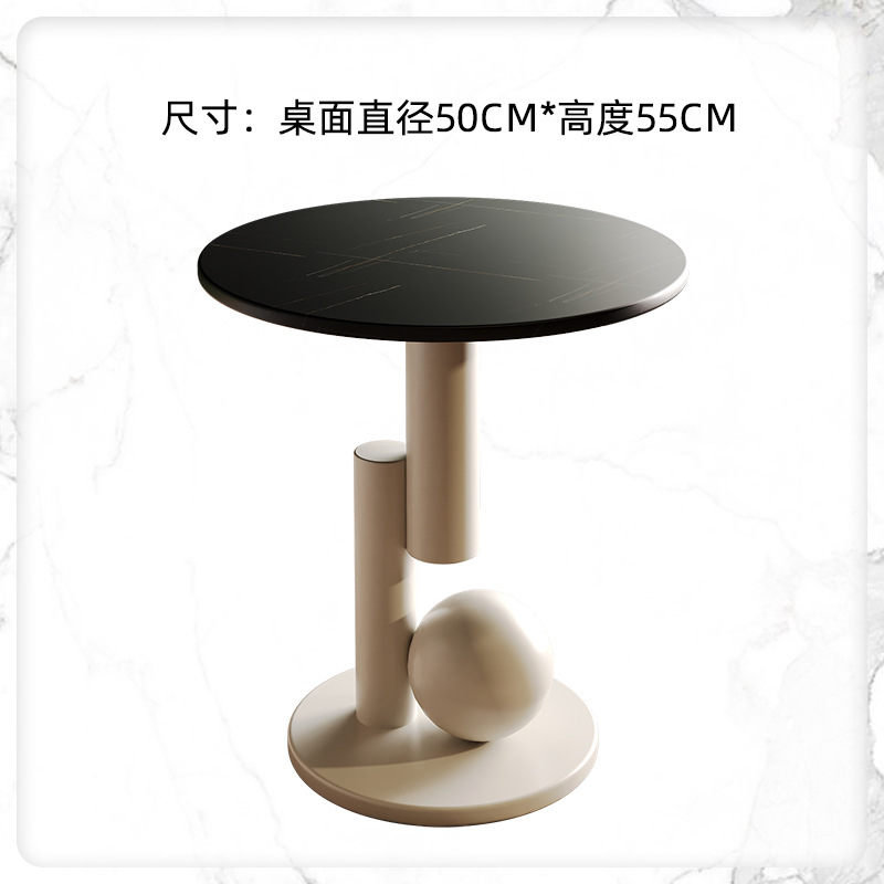 Diameter 50 Height 55 [Lauren Black + Milk White Frame]