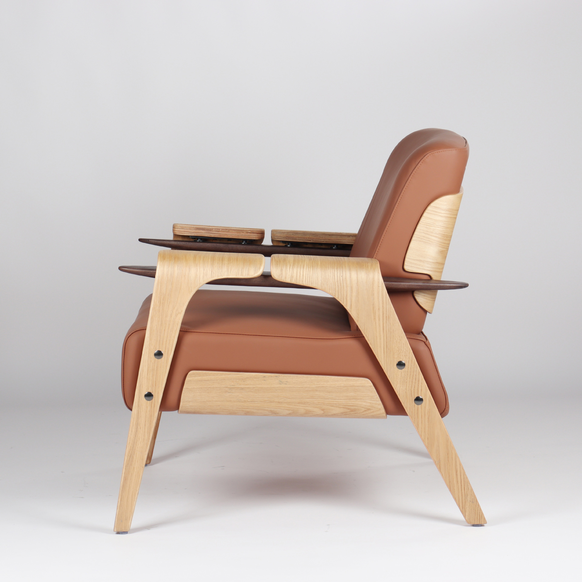 Tan Leatherette + Virgin Wood Pulp Frame