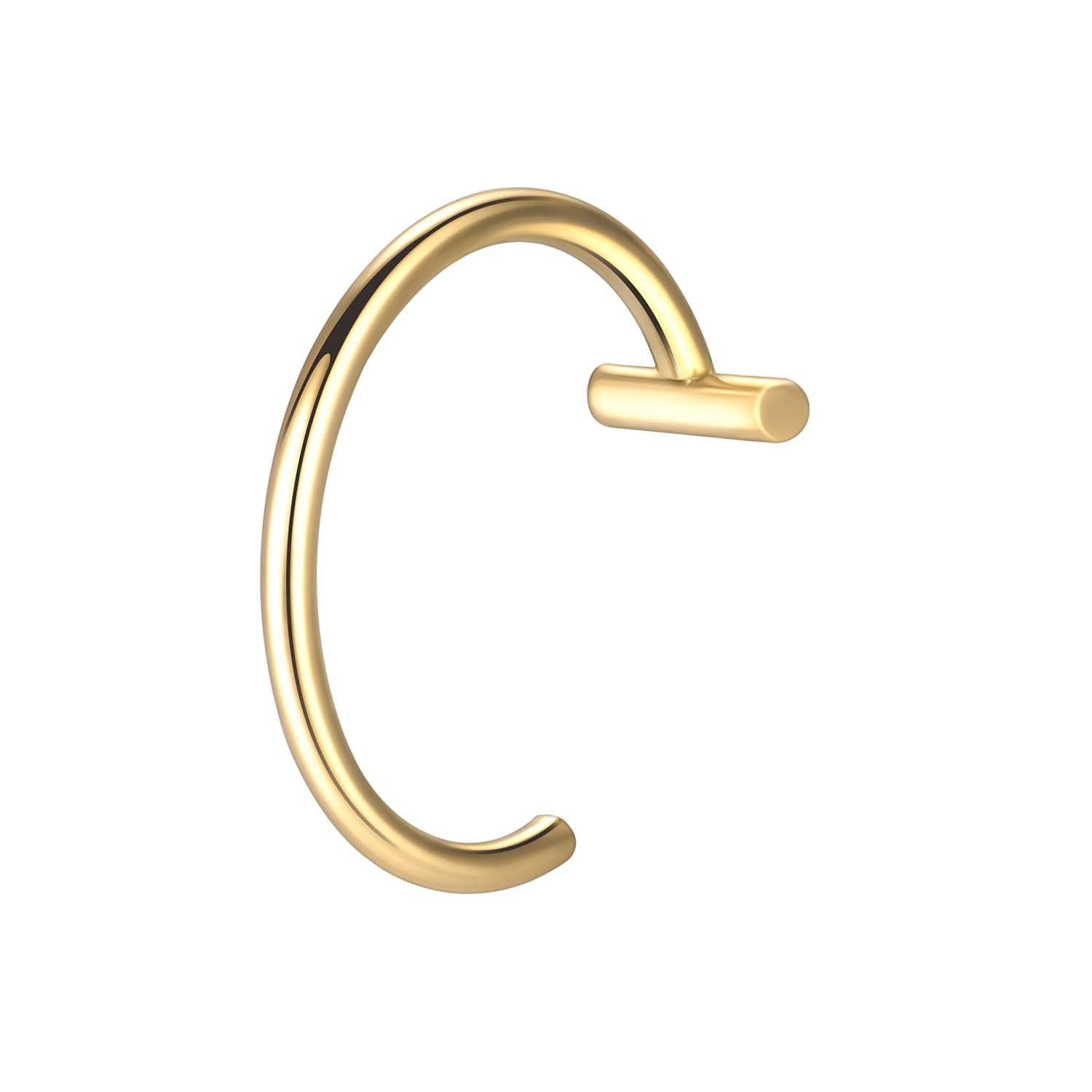 Gold Ballless Lip Ring
