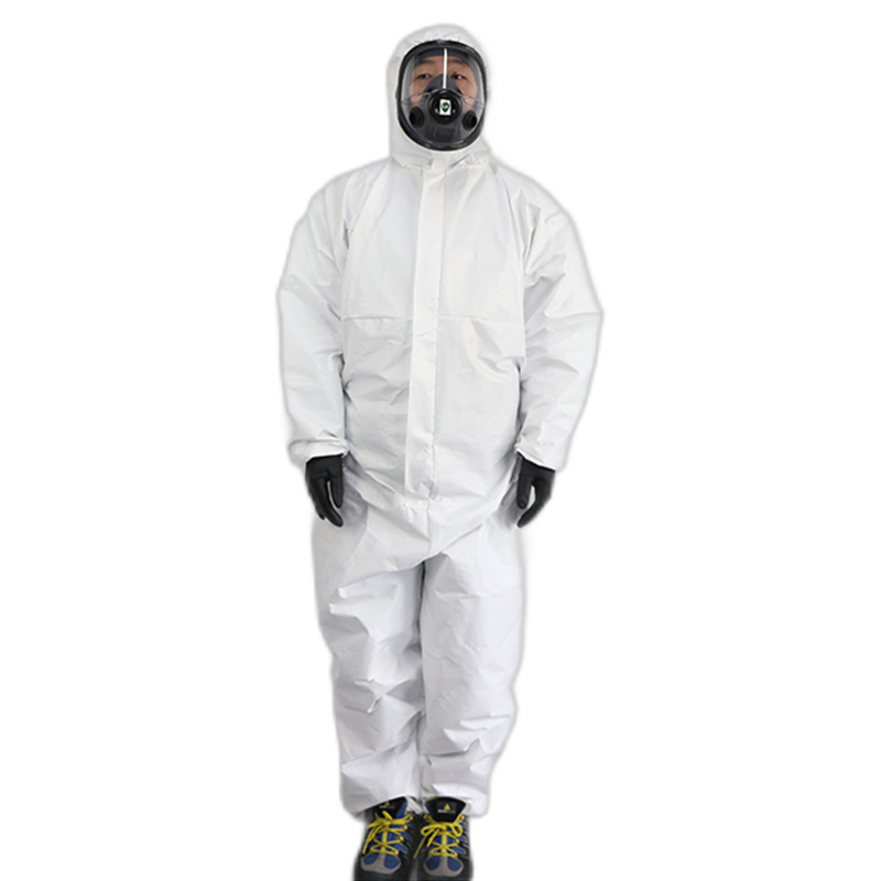 汉盾 HD-BP616 白色带帽连体式限次性工业防护服 50件/箱