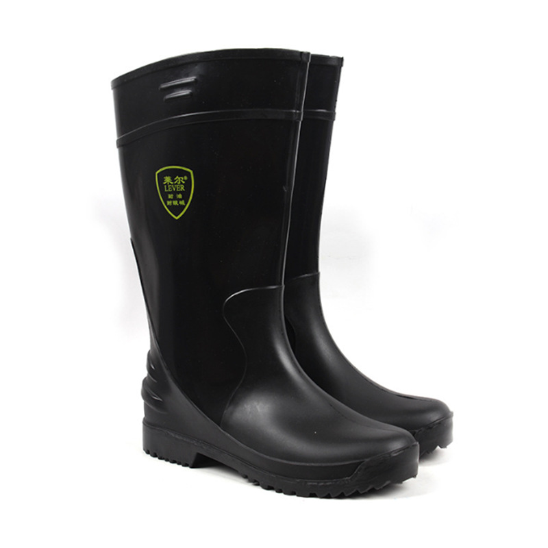 莱尔 SC-11-99 PVC黑色高筒防水防滑耐油耐酸碱防护靴