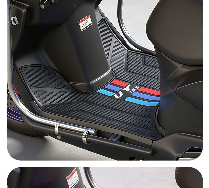 2026 New Model Suitable for Suzuki Uy125 Vertical Stripe Color Strip Pedal Mat Thickened Waterproof Special Rubber Anti-Slip Foot Mat