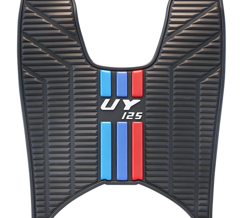 2026 New Model Suitable for Suzuki Uy125 Vertical Stripe Color Strip Pedal Mat Thickened Waterproof Special Rubber Anti-Slip Foot Mat