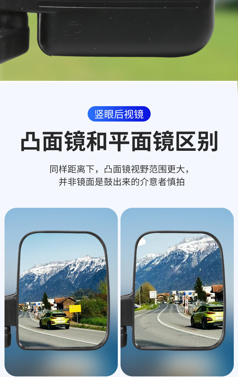Reflectors for Electric Four-Wheel Vehicles and Electric Tricycles, Suitable for Jinpeng and Zongshen Universal Rearview Mirrors