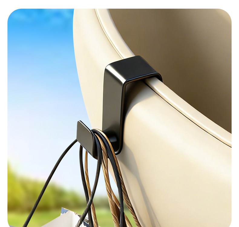 Universal Stainless Steel Car-Mounted Hook for Leisure Tricycles, Super Strong Load-Bearing, Thickened and Wear-Resistant, Front-Mounted Bag Storage Hook