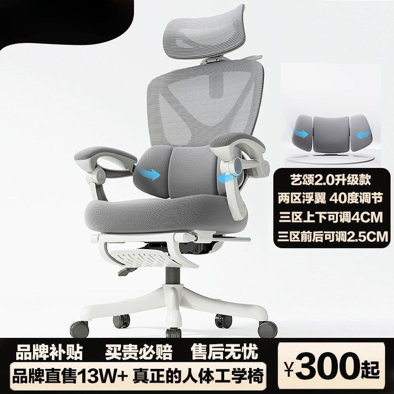 Yisong Ergonomic Chair Computer Chair Home Office Chair Waist Support Gaming Chair Bedroom Chair Reclining Seat