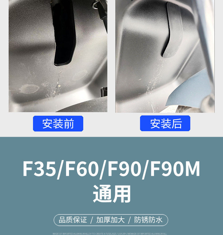 Waterproof and Mud-Proof Front Cover for Ninebot Electric Scooters, Suitable for F Series, Anti-Rust Plug Accessories