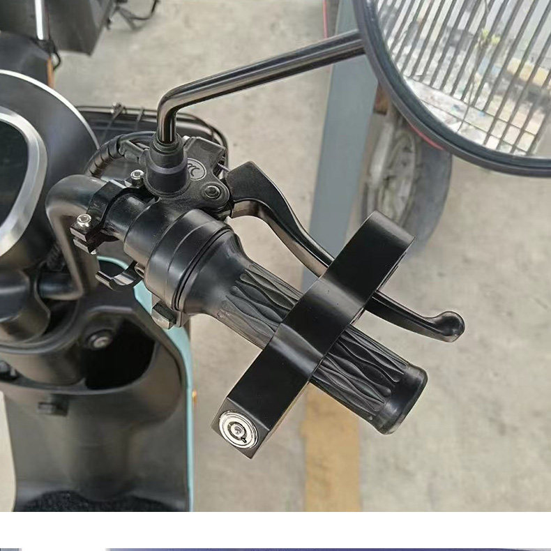 Electric Vehicle Anti-Theft Handlebar Lock, Motorcycle Throttle Lock, Alloy Brake Lock, Universal Anti-Theft Brake Lock for Bicycles