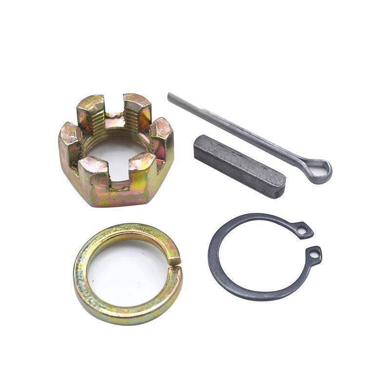 Electric Tricycle 6205 Half-Shaft Nut Screw Spline Nut Circlip Pin Flat Key Spring Washer 6206 Five-Piece Set