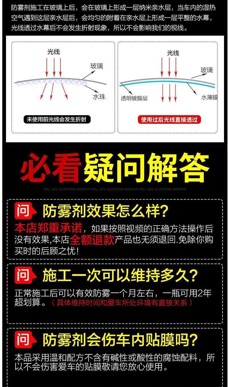 Anti-fog agent for tricycles, windshield, car windows, helmet lenses, and eyeglass lenses