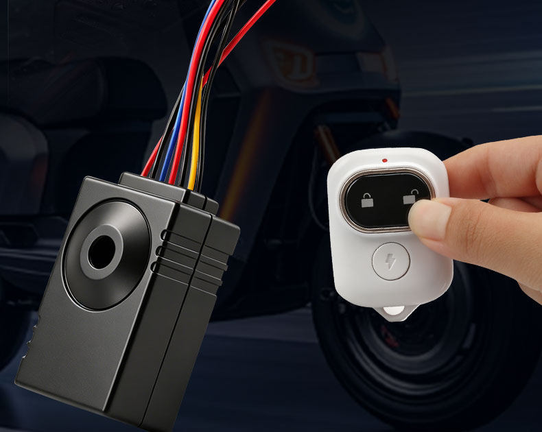 Electric Vehicle Panda-Style Anti-Theft Device, Universal Smart Sensor Anti-Theft Alarm for 48V-72V Electric Bikes