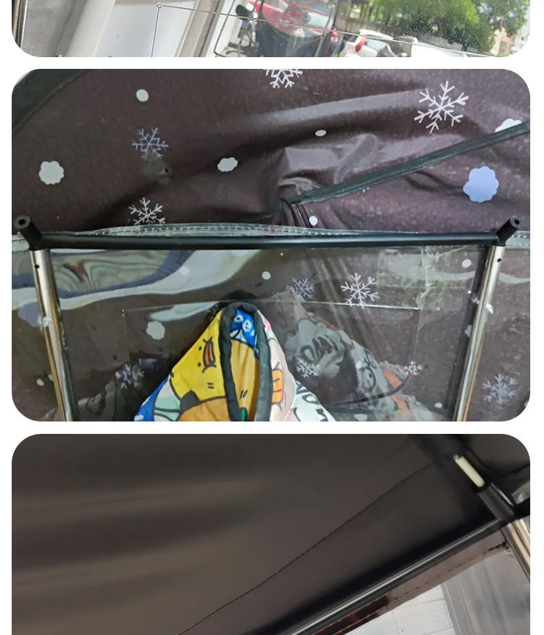 Electric Vehicle Modification Rain Canopy Support Rod Umbrella Sunshade Plastic Bracket Crossbar I-Shaped Bracket Pull Rod Accessories