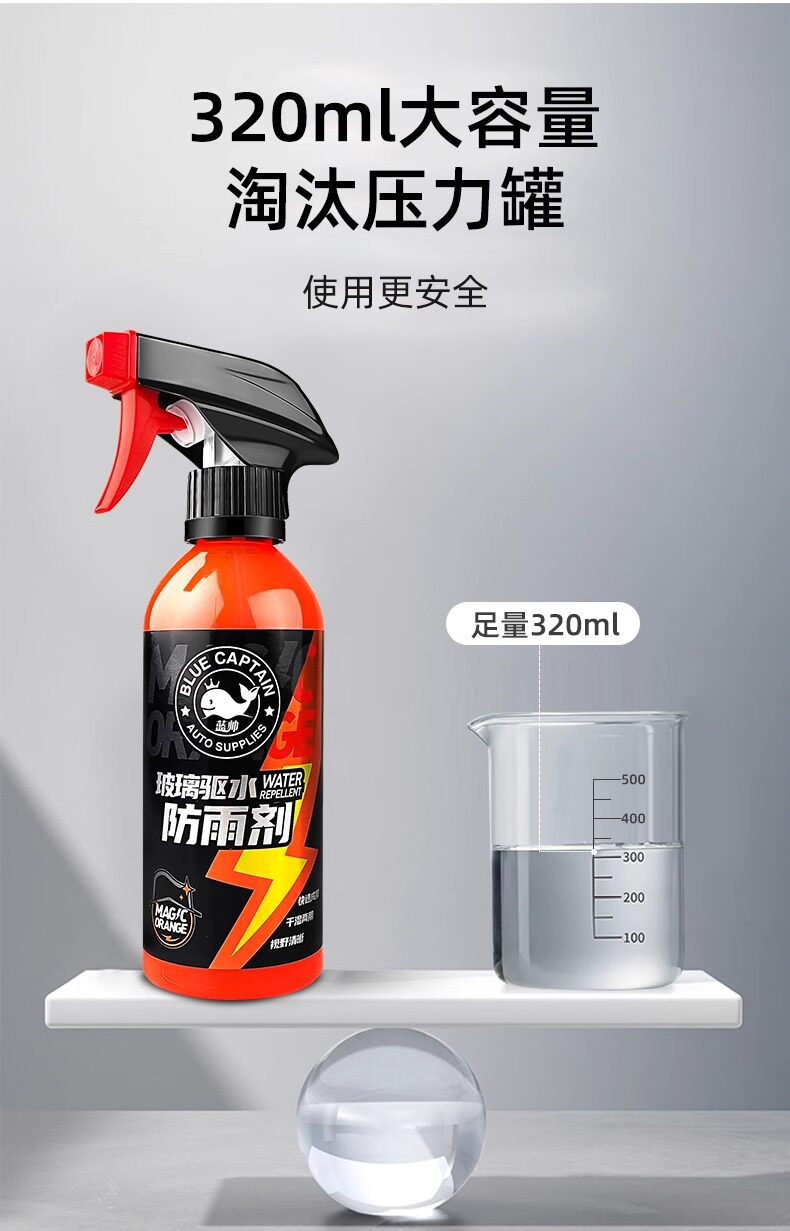Lanshuai Car Rearview Mirror Anti-Rain and Anti-Fog Agent, Anti-Glare Mirror Magic Tool for Side Window and Car Window Glass