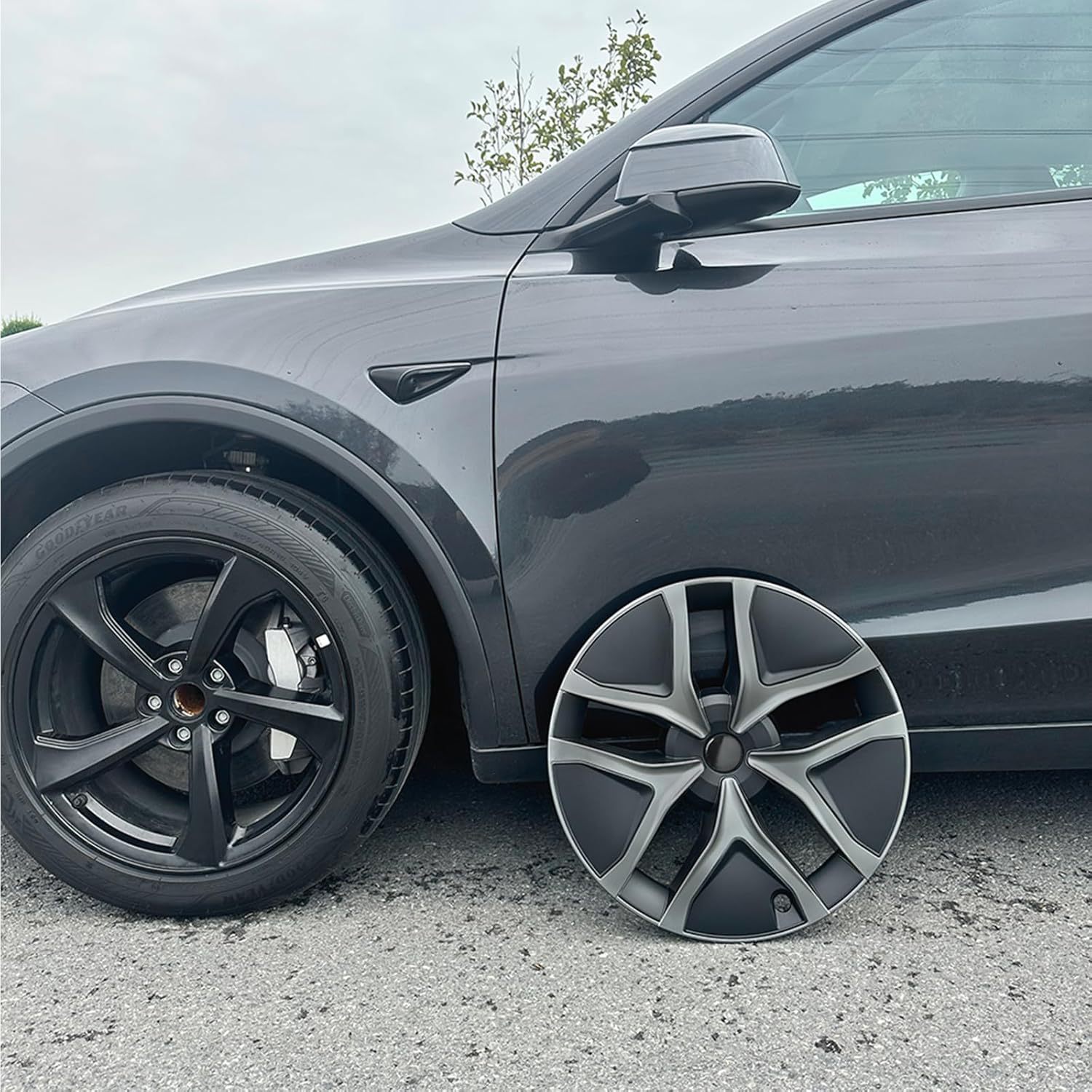 Suitable for 2025 2026 Tesla 4-Piece Model Y Juniper 19inch Wheel Hub Caps