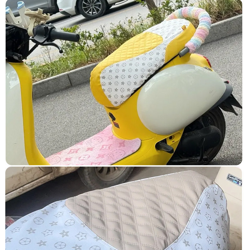 Suitable for Ninebot Small Q electric scooter seat cover, electric motorcycle seat cushion cover, sun-proof, heat-insulating, non-slip, wear-resistant leather seat cushion cover