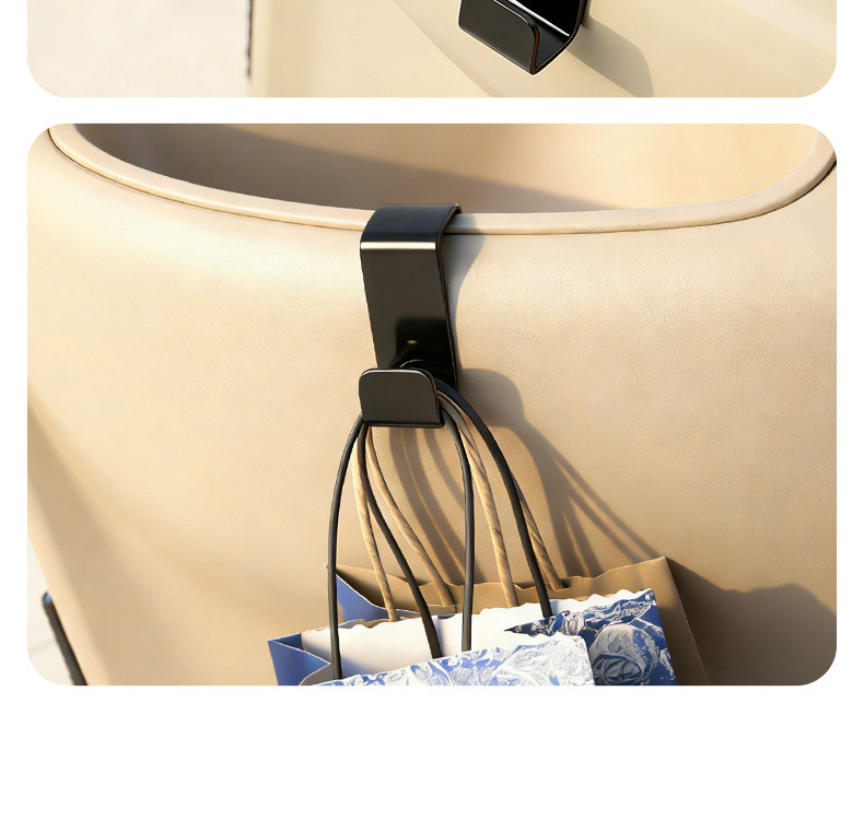 Universal Stainless Steel Car-Mounted Hook for Leisure Tricycles, Super Strong Load-Bearing, Thickened and Wear-Resistant, Front-Mounted Bag Storage Hook