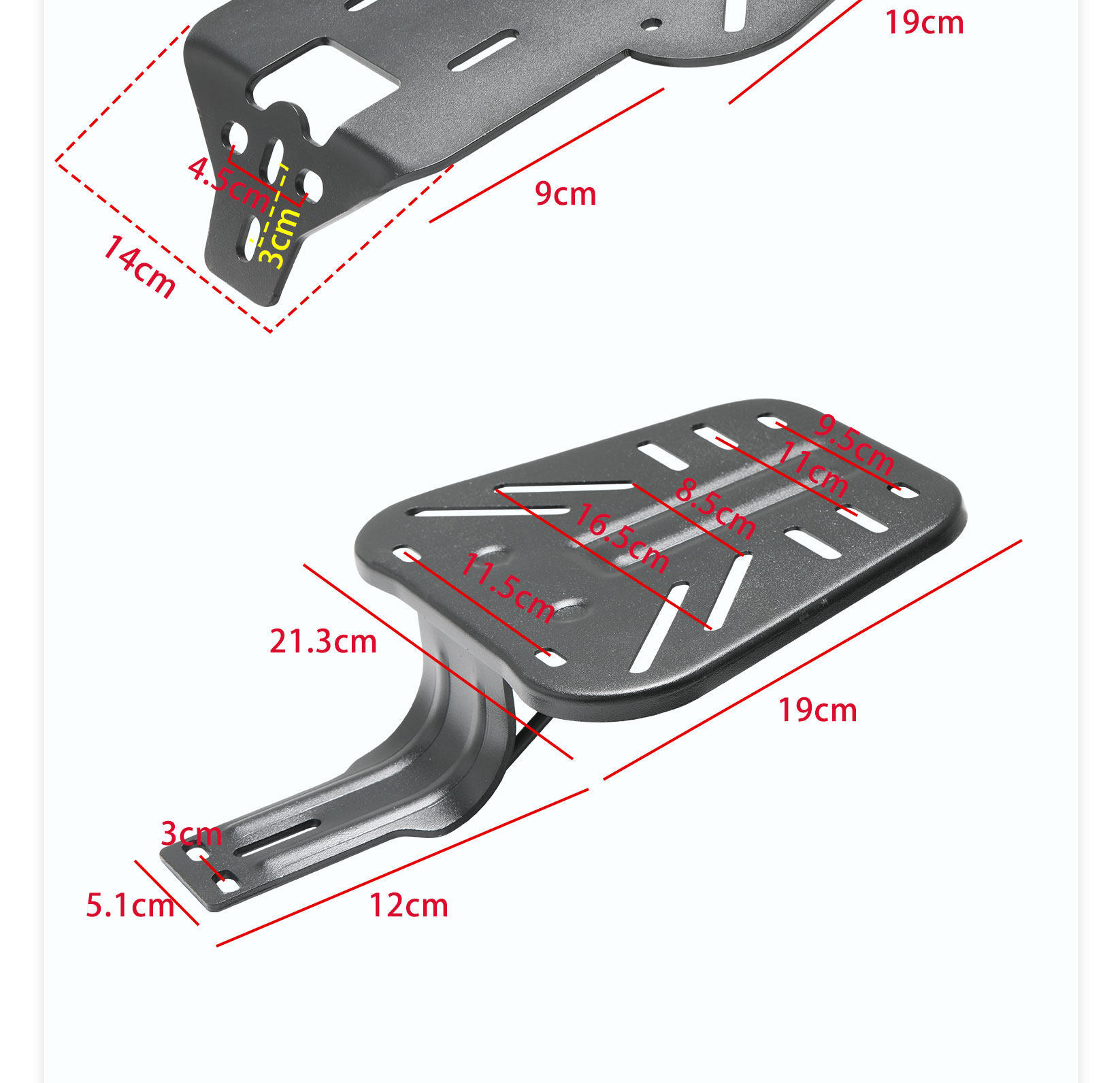 【Various Styles】National Standard Electric Vehicle Modified Rack, Thickened Tail Box Bracket, Simple Rear Rack for Electric Bikes