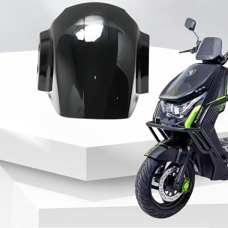 Suitable for the Saga Black Knight E10 Front Fender, Thickened Anti-Aging Mudguard, Scratch-Resistant and Wear-Resistant Front Wheel Modification Mudguard