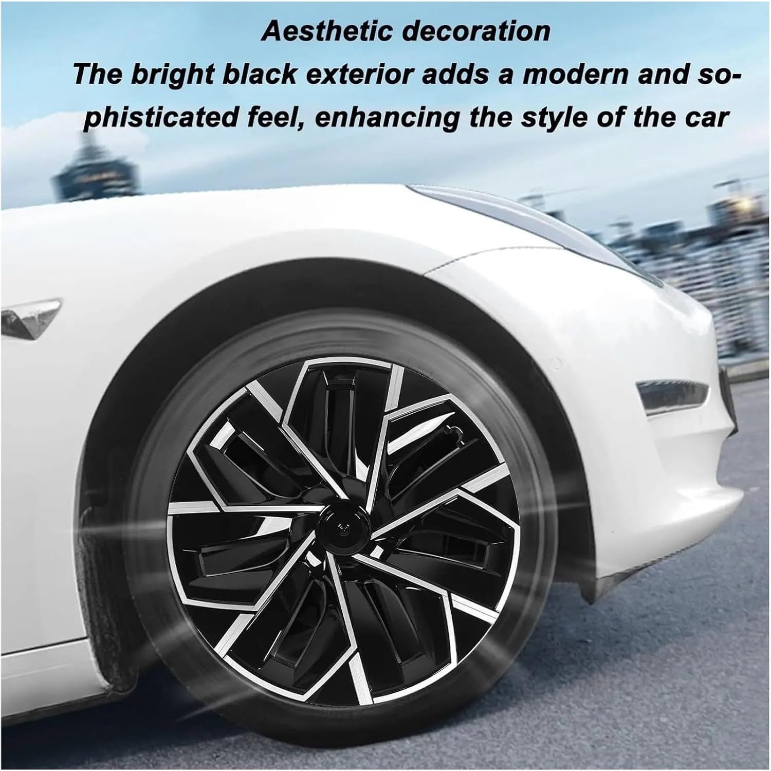 Suitable for 2017-2024 Tesla old model Y 19inch Trident wheel hub caps