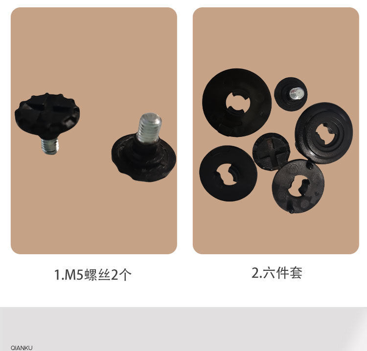 Electric Vehicle Motorcycle Knob Screw Buckle Helmet Accessories Electric Bike Helmet Fixed Lens M5 Screw Buckle