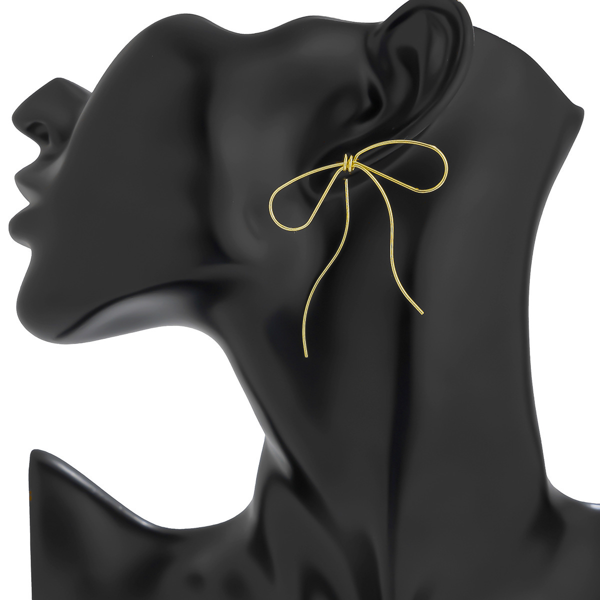 All Seasons Season 1 Pair Retro Bow Knot Copper Ear Studs