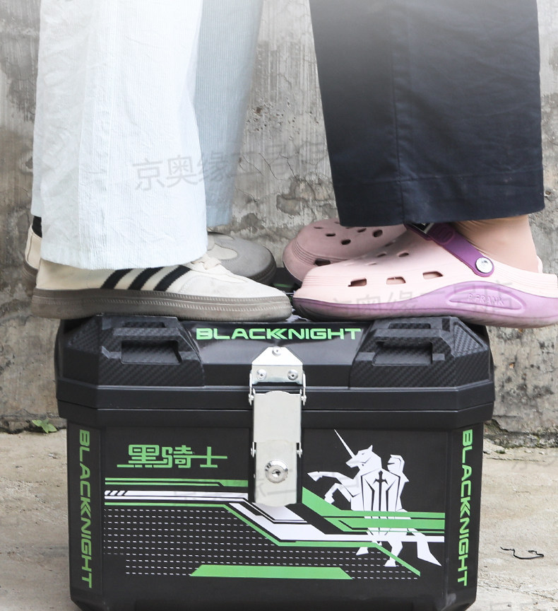 Motorcycle Tail Box, Large Luggage Box, Thickened Waterproof Delivery Box, 45L Large Capacity Rear Tail Box, Universal for Scooters