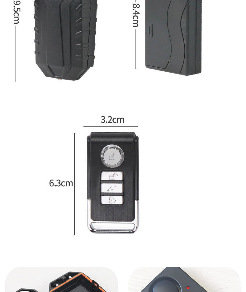 [No Wiring Required] Bicycle Wireless Alarm Anti-Theft Device Electric Bike Mountain Bike Vibration Sensor Anti-Theft Device