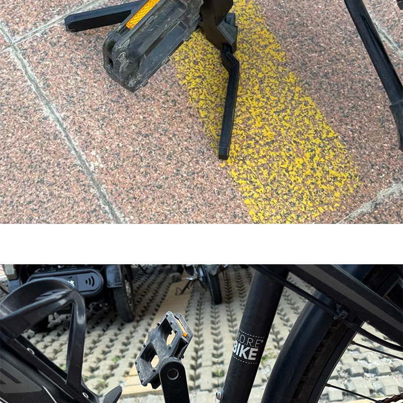 Thickened Outdoor Parking Stand, Foldable Mountain Bike Crank Leg Stand, Road Bike Support Stand Accessories