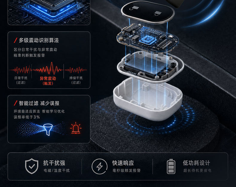 Electric Vehicle Panda-Style Anti-Theft Device, Universal Smart Sensor Anti-Theft Alarm for 48V-72V Electric Bikes
