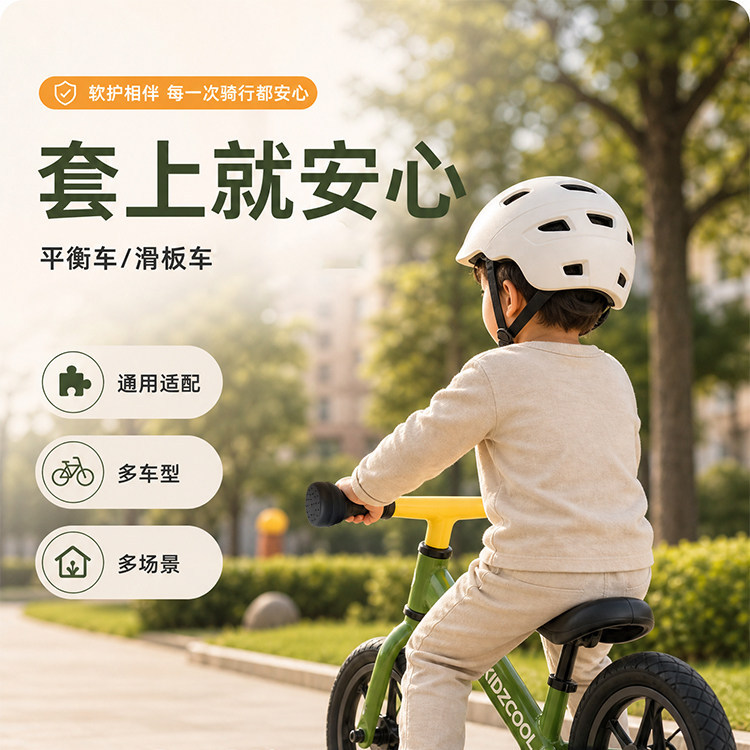 Children's balance bike handle anti-fall protective cover accessories, new silicone handle stopper for balance bikes, anti-collision handle cover