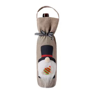 Christmas Decoration Supplies Bottle Cover - Top Hat Style - View 1
